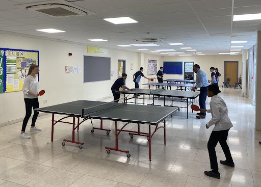 Mascalls students compete against one another in a Table Tennis Tournament at the school.