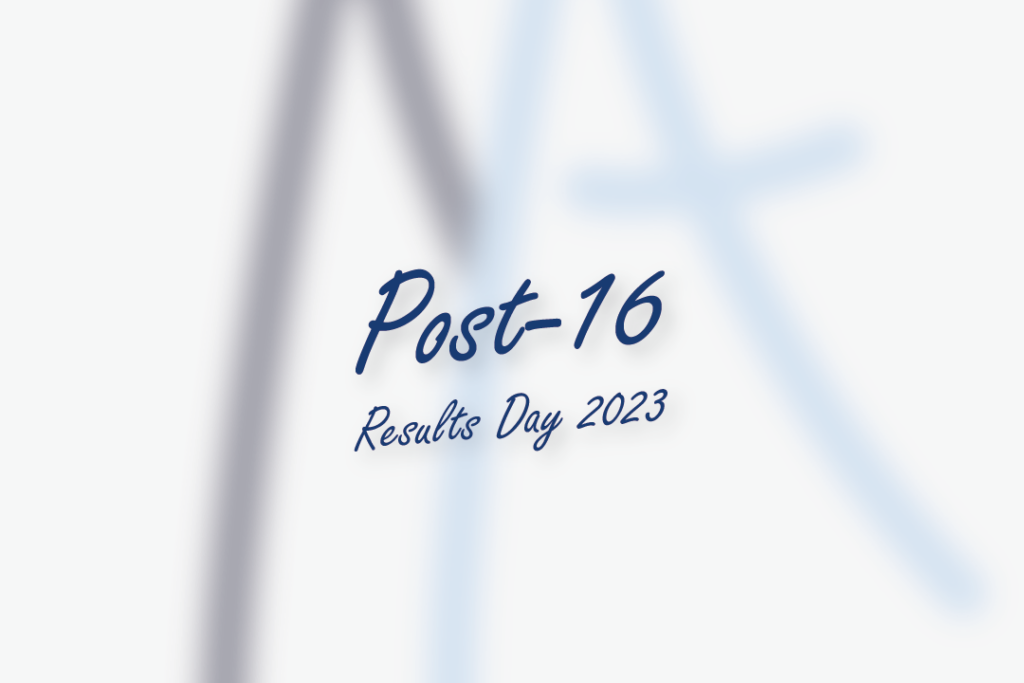 Mascalls Academy logo with text stating 'Post-16 Results Day 2023' over the top.